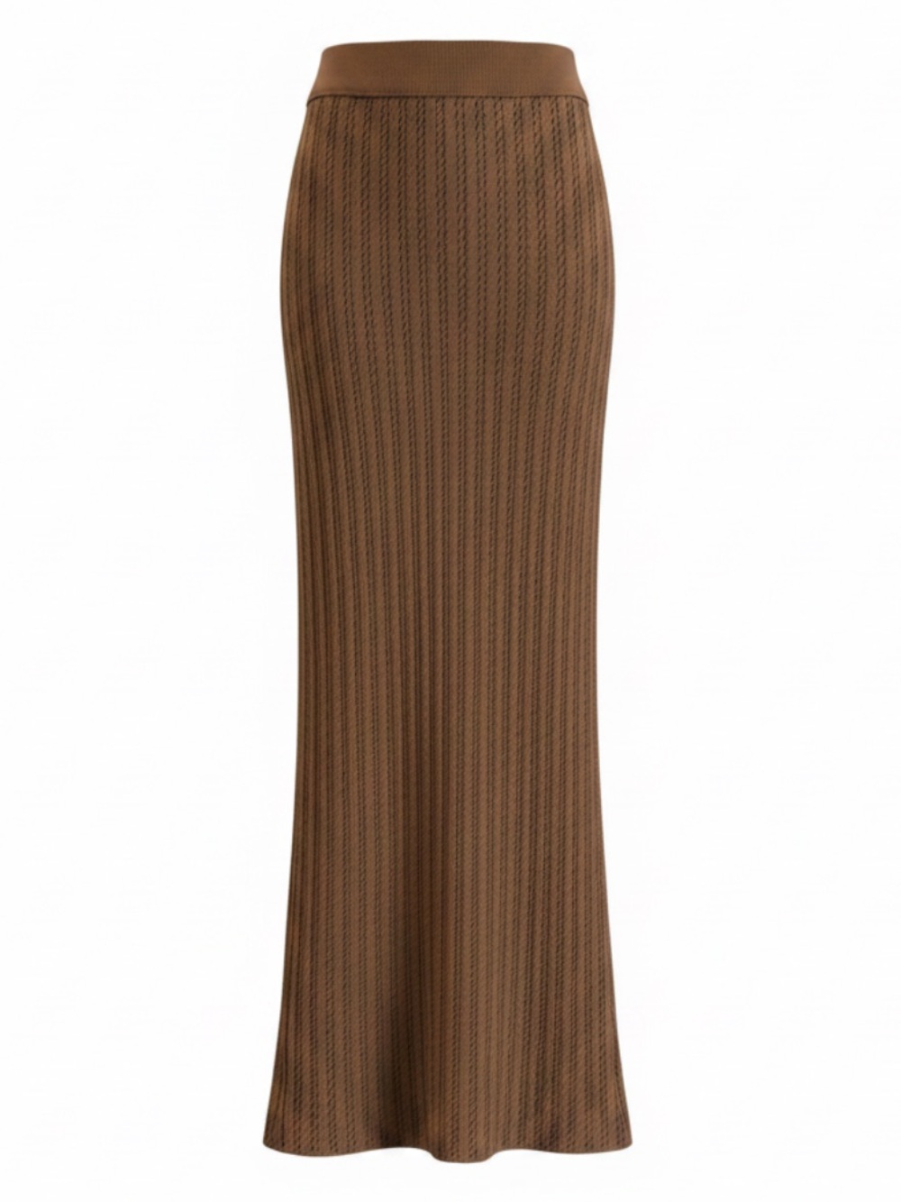 ALC Brown Knit Crochet Boho Skirt size XS